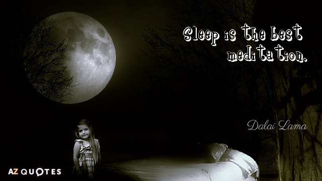 Dalai Lama quote: Sleep is the best meditation.