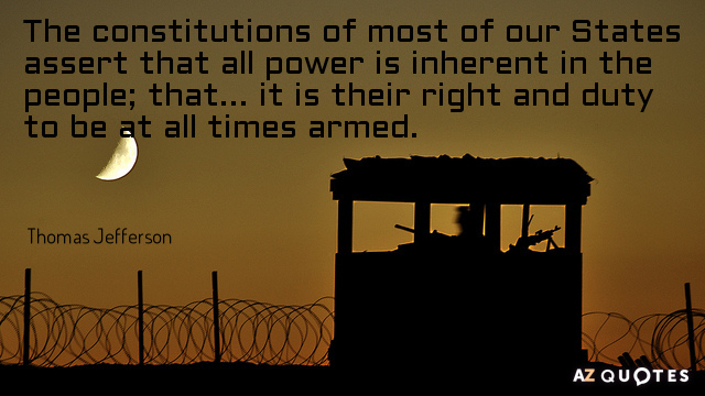 Thomas Jefferson quote: The constitutions of most of our States assert that all power is inherent...
