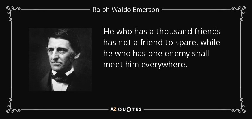 Friendship essay by ralph waldo emerson analysis