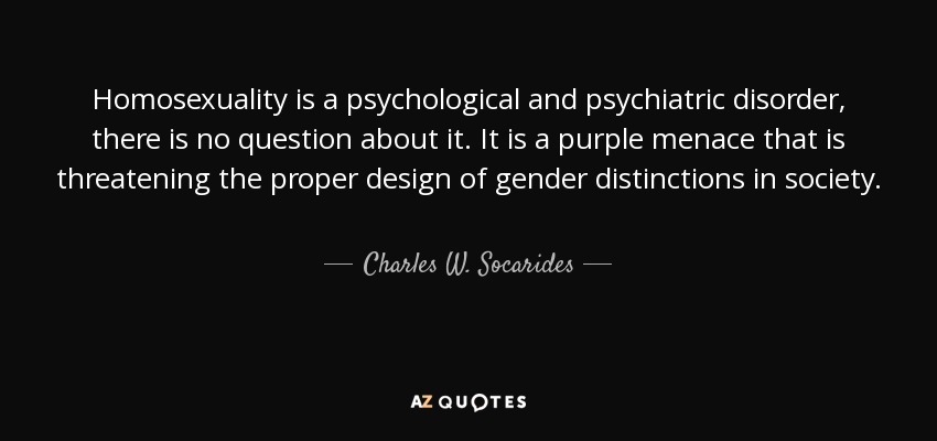 homosexuality as a mental disorder