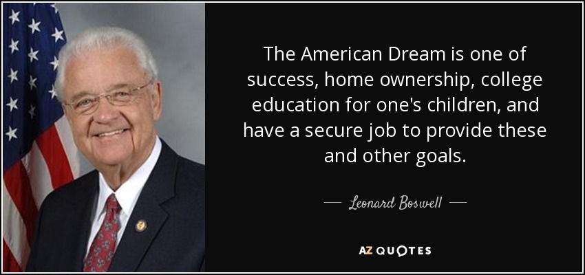 The American Dream Is A Good Education