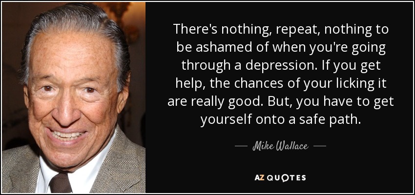Image result for mike wallace depression