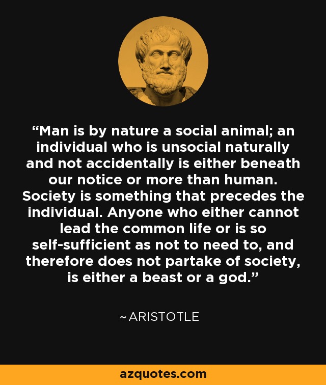 Essay on Man: As a Social Animal (1623 Words)