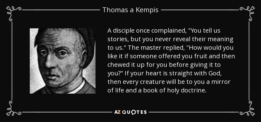 A disciple once complained, 