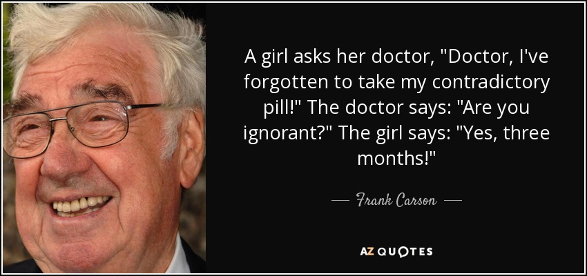 A girl asks her doctor, 