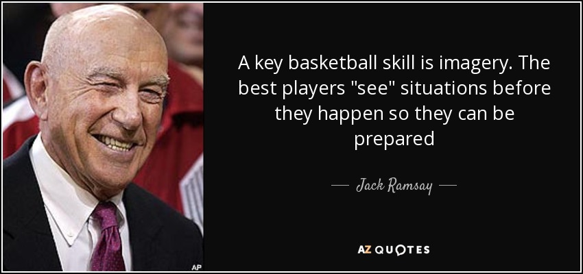 A key basketball skill is imagery. The best players 