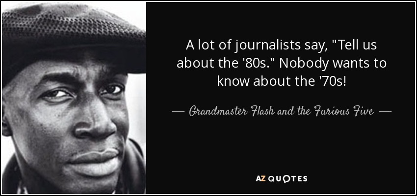 A lot of journalists say, 