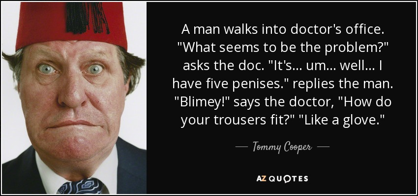 Tommy Cooper Quote: “A friend of mine drowned in a bowl of muesli. A strong  currant