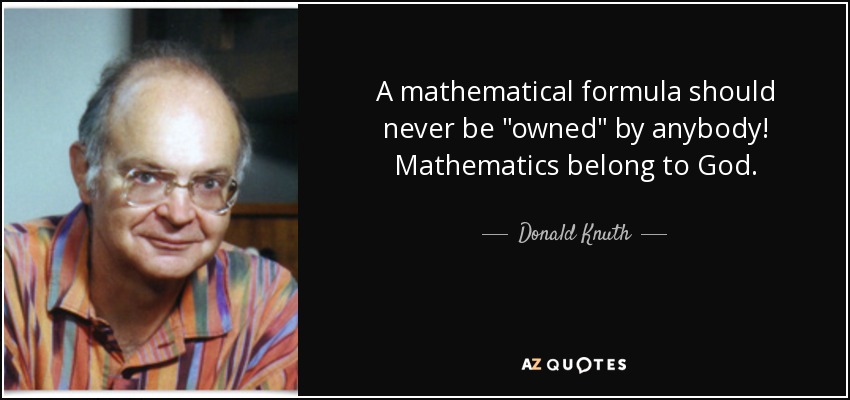 A mathematical formula should never be 