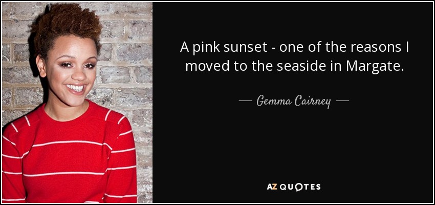 A pink sunset - one of the reasons I moved to the seaside in Margate. - Gemma Cairney