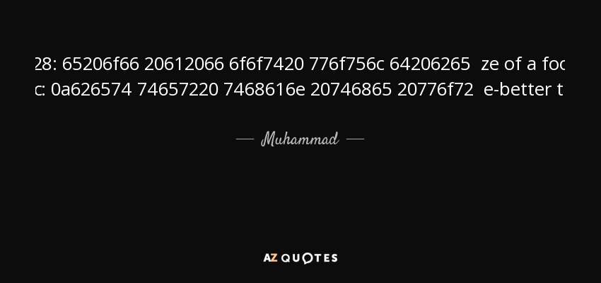 A space in Paradise equivalent to the size of a foot would be better than the world and what is in it. - Muhammad