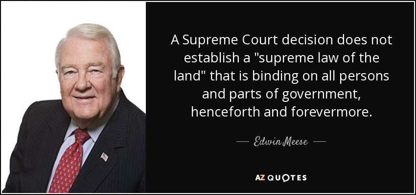 A Supreme Court decision does not establish a 