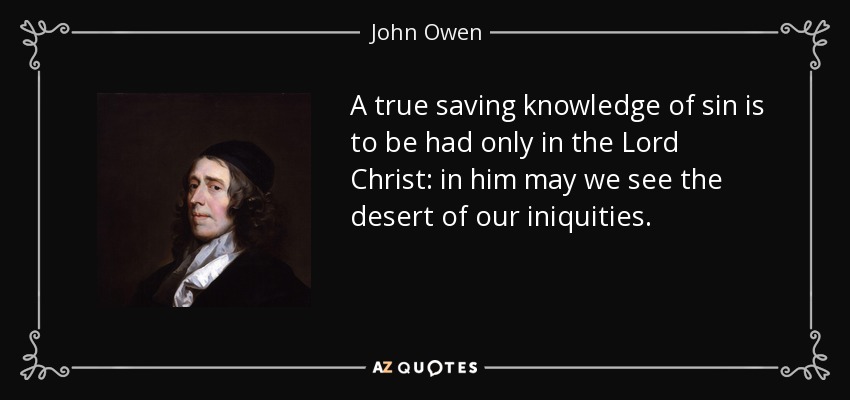 A true saving knowledge of sin is to be had only in the Lord Christ: in him may we see the desert of our iniquities. - John Owen