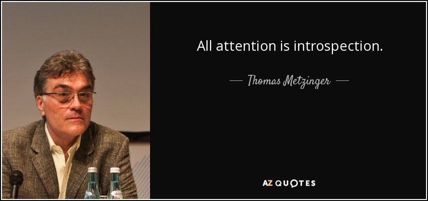 All attention is introspection. - Thomas Metzinger