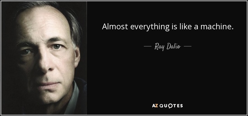 Almost everything is like a machine. - Ray Dalio