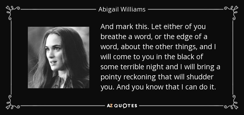 describe abigail williams