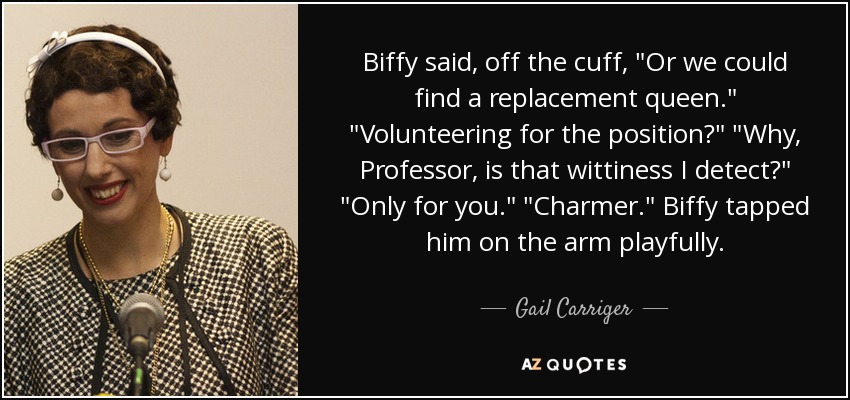 Biffy said, off the cuff, 