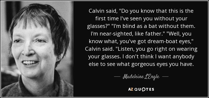 Calvin said, 
