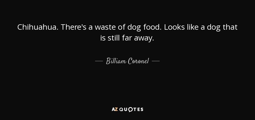 Chihuahua. There's a waste of dog food. Looks like a dog that is still far away. - Billiam Coronel