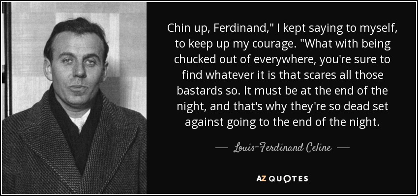 Chin up, Ferdinand,