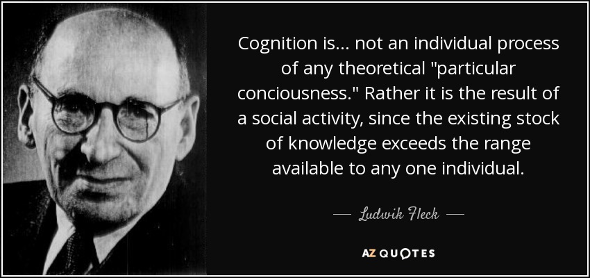 Cognition is ... not an individual process of any theoretical 
