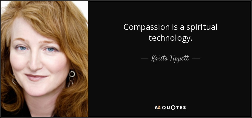 Compassion is a spiritual technology. - Krista Tippett