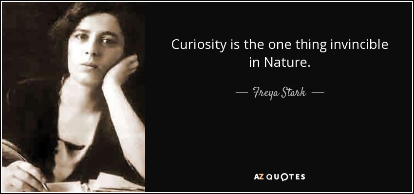 Curiosity is the one thing invincible in Nature. - Freya Stark
