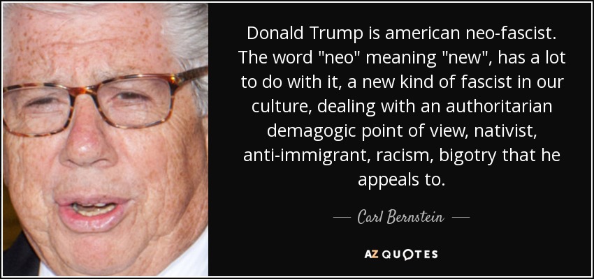 Donald Trump is american neo-fascist. The word 