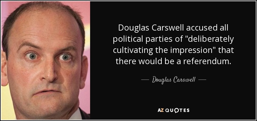 Douglas Carswell accused all political parties of 