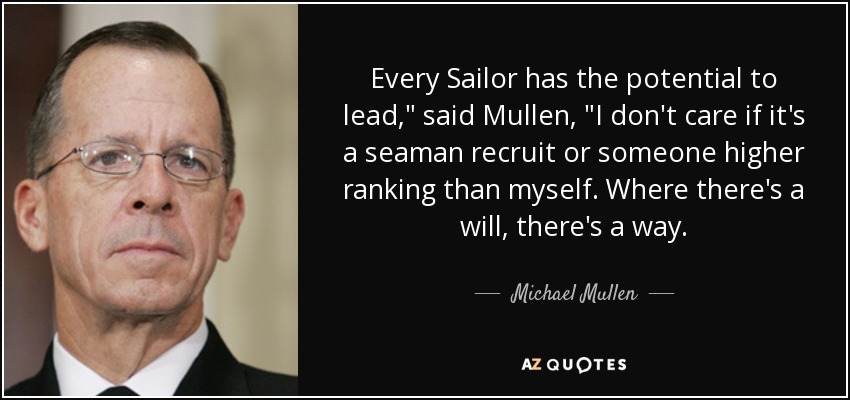 Every Sailor has the potential to lead,