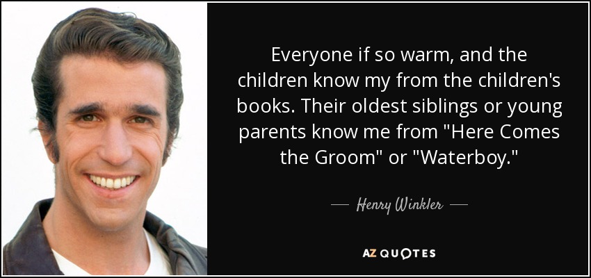 Everyone if so warm, and the children know my from the children's books. Their oldest siblings or young parents know me from 