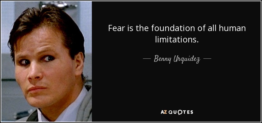 Fear is the foundation of all human limitations. - Benny Urquidez