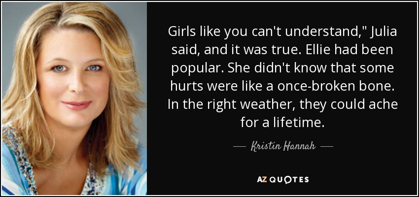 Girls like you can't understand,