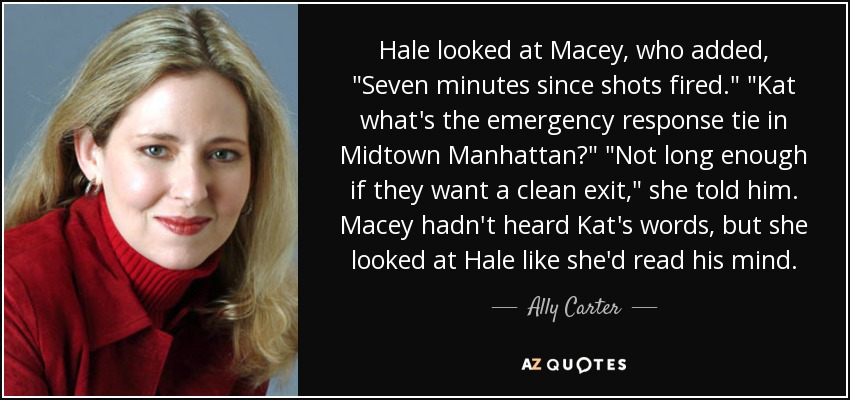 Hale looked at Macey, who added, 