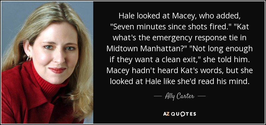 Hale looked at Macey, who added, 