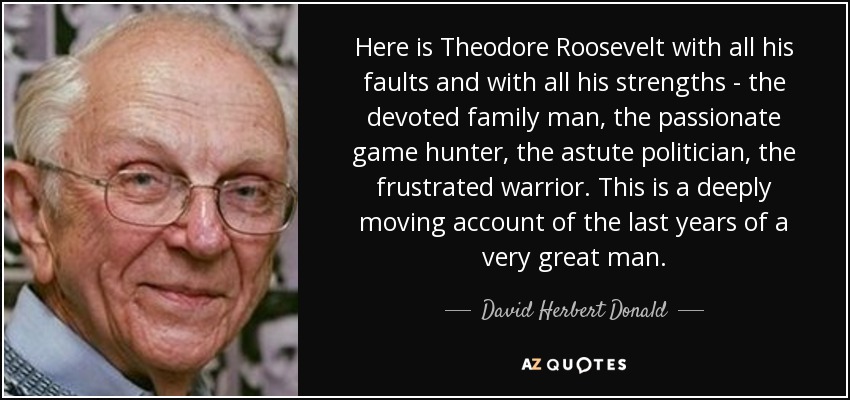 Here is Theodore Roosevelt with all his faults and with all his strengths - the devoted family man, the passionate game hunter, the astute politician, the frustrated warrior. This is a deeply moving account of the last years of a very great man. - David Herbert Donald
