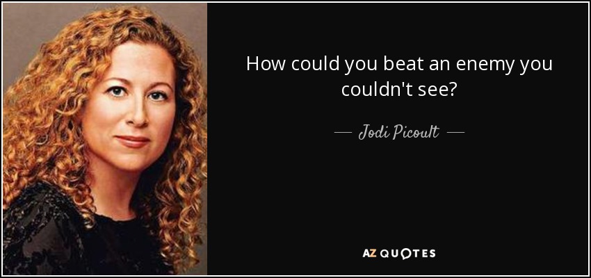 How could you beat an enemy you couldn't see? - Jodi Picoult