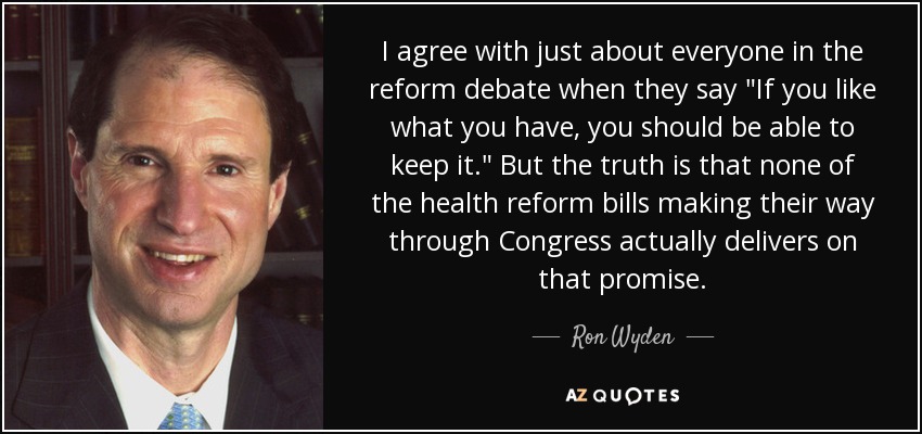I agree with just about everyone in the reform debate when they say 