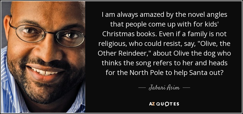 I am always amazed by the novel angles that people come up with for kids' Christmas books. Even if a family is not religious, who could resist, say, 