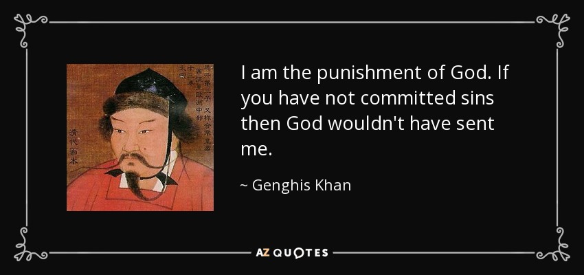 Image result for i am the punishment of god