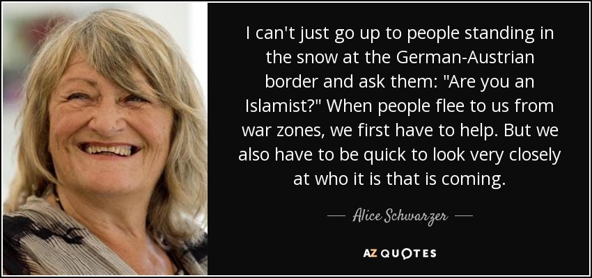 I can't just go up to people standing in the snow at the German-Austrian border and ask them: 