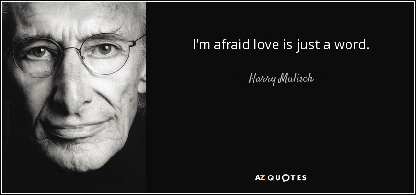 I'm afraid love is just a word. - Harry Mulisch