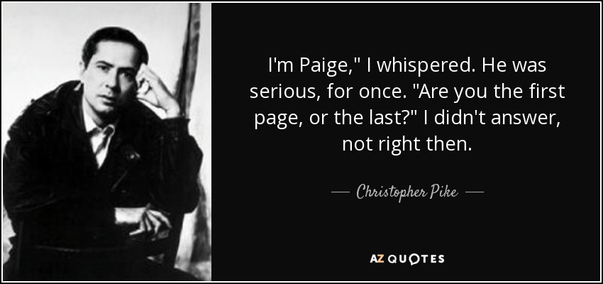 I'm Paige,
