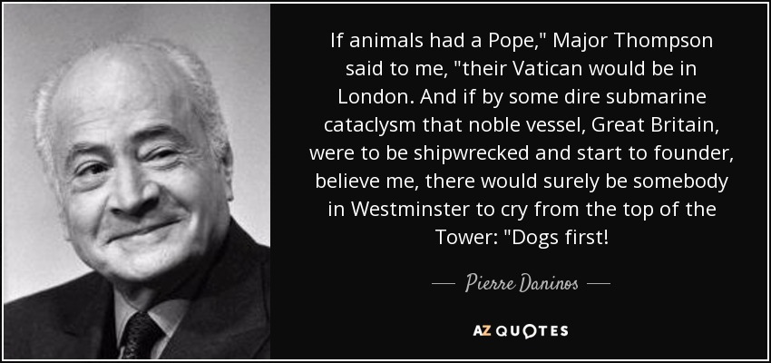 If animals had a Pope,