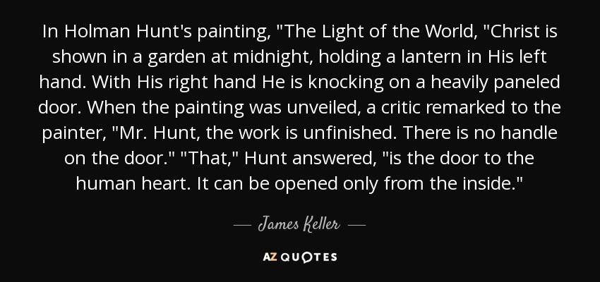 In Holman Hunt's painting, 