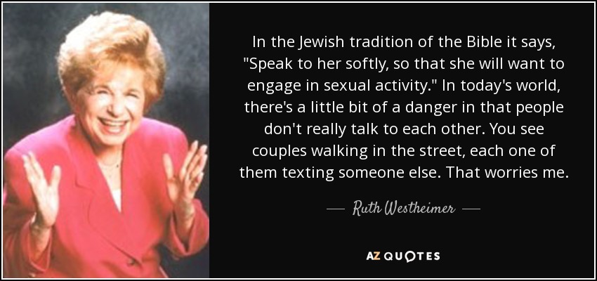 In the Jewish tradition of the Bible it says, 