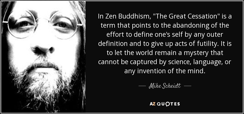 In Zen Buddhism, 