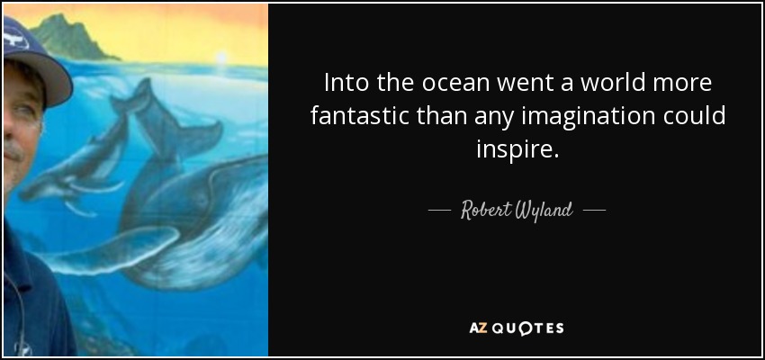 Into the ocean went a world more fantastic than any imagination could inspire. - Robert Wyland