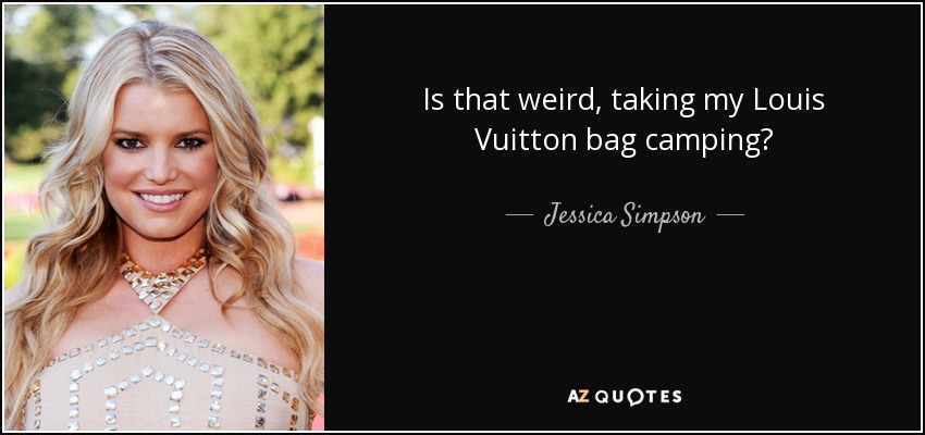 Jessica Simpson brings her LV bag camping #jessicasimpson #nicklachey