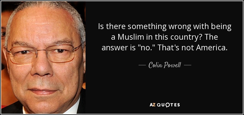 Is there something wrong with being a Muslim in this country? The answer is 
